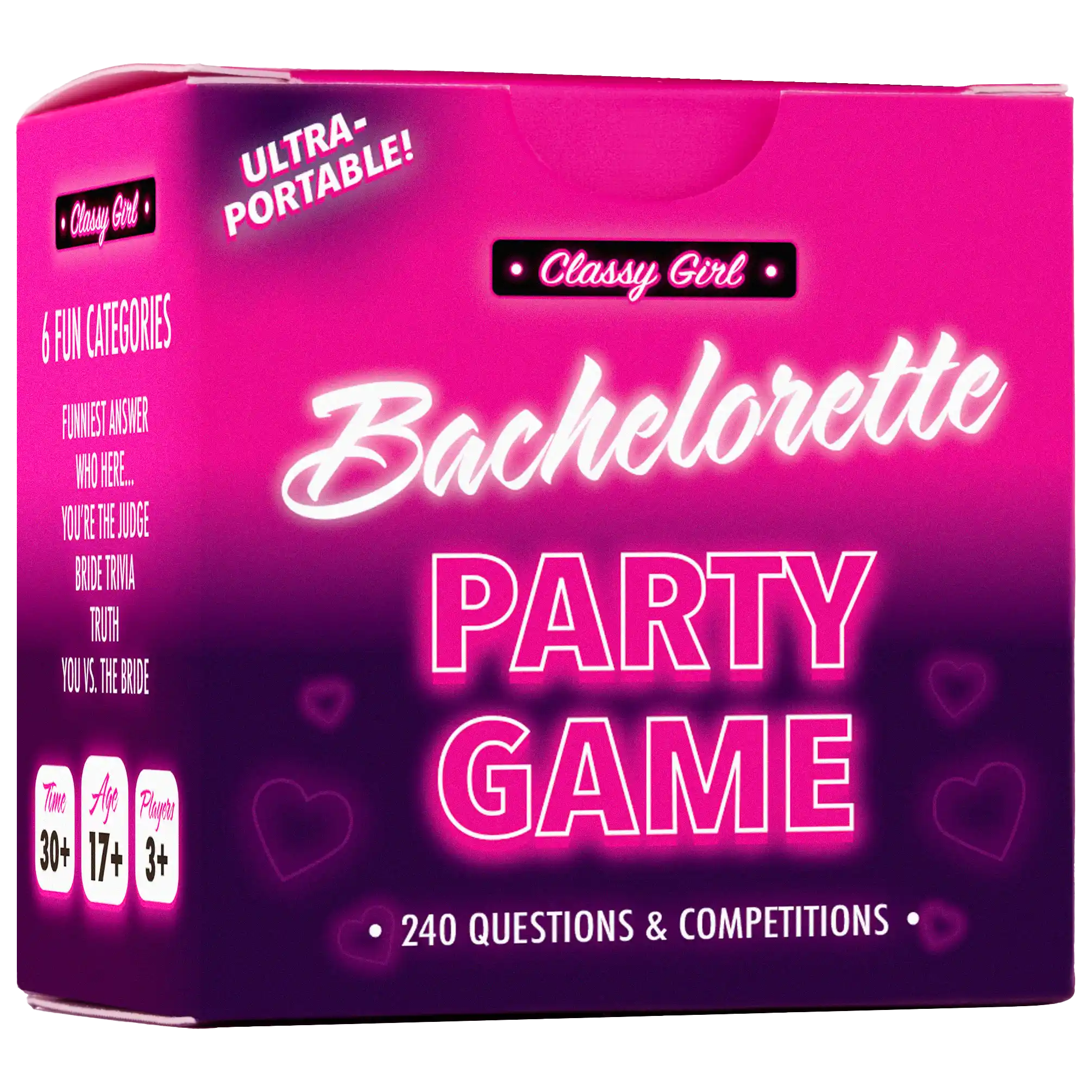 Classy Girl Bachelorette Party Game Box